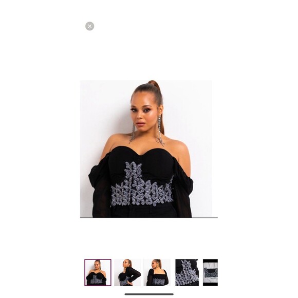 Butterfly Fly Away Cropped Corset EUC - Picture 1 of 11